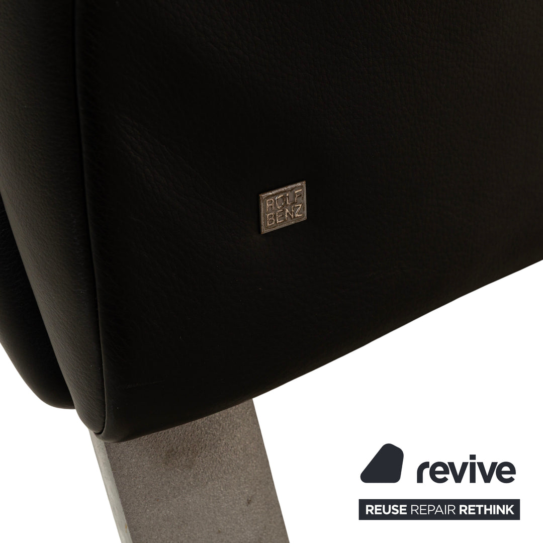 Rolf Benz 322 Leather Armchair Black