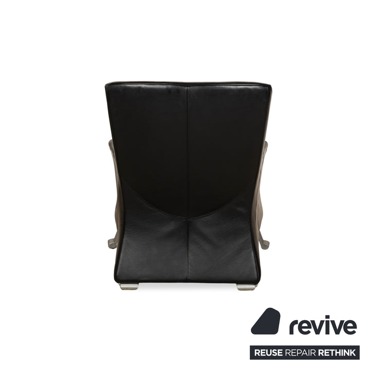 Rolf Benz 322 Leather Armchair Black