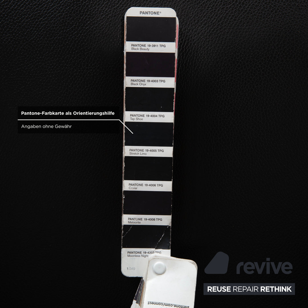 Rolf Benz 322 Leder Sessel Schwarz