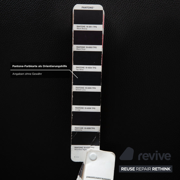 Rolf Benz 322 Leder Sessel Schwarz