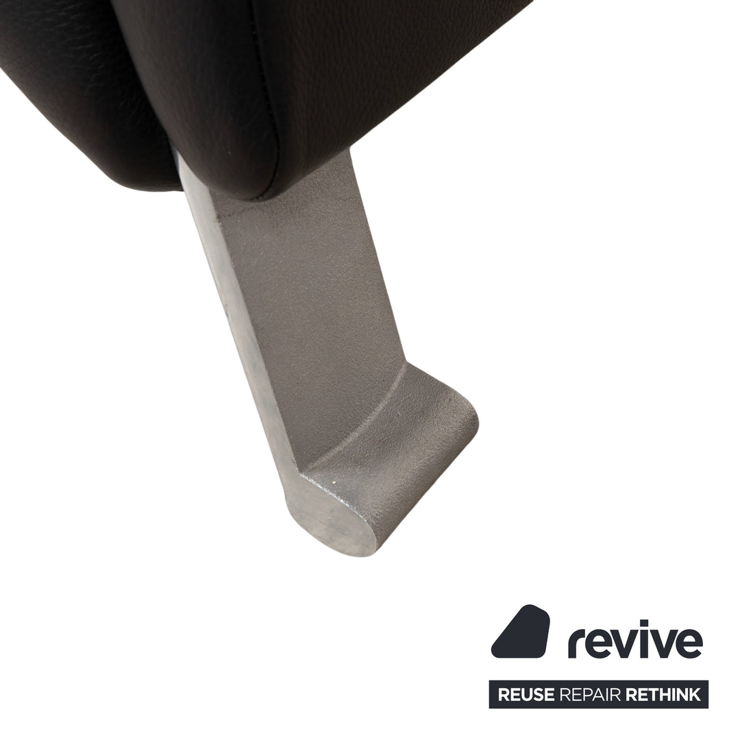 Rolf Benz 322 Leder Sessel Schwarz