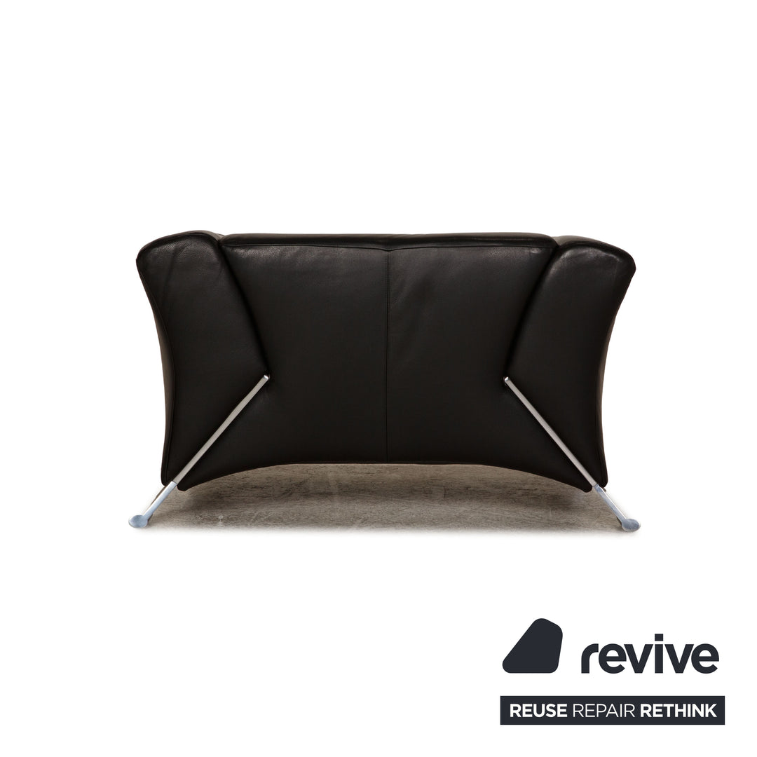 Rolf Benz 322 Leather Armchair Black