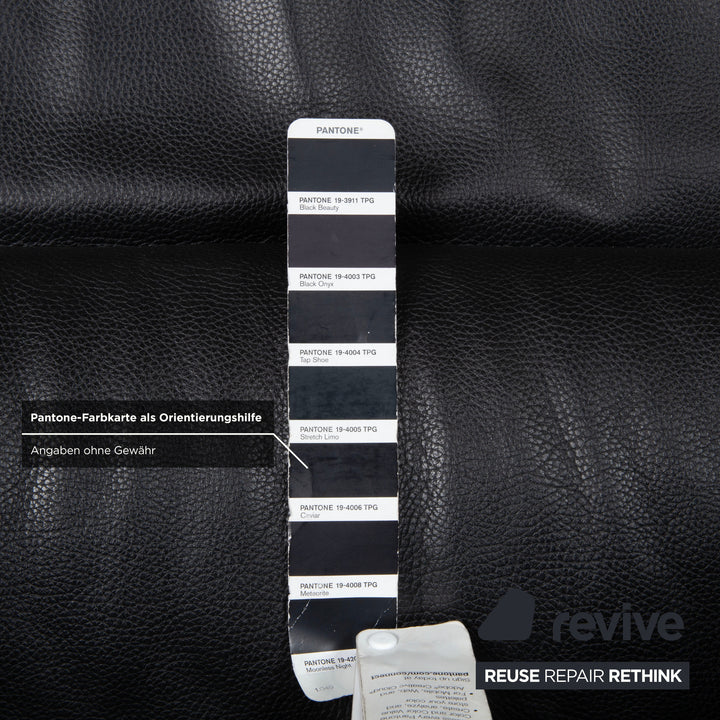 Rolf Benz 322 Leder Sessel Schwarz