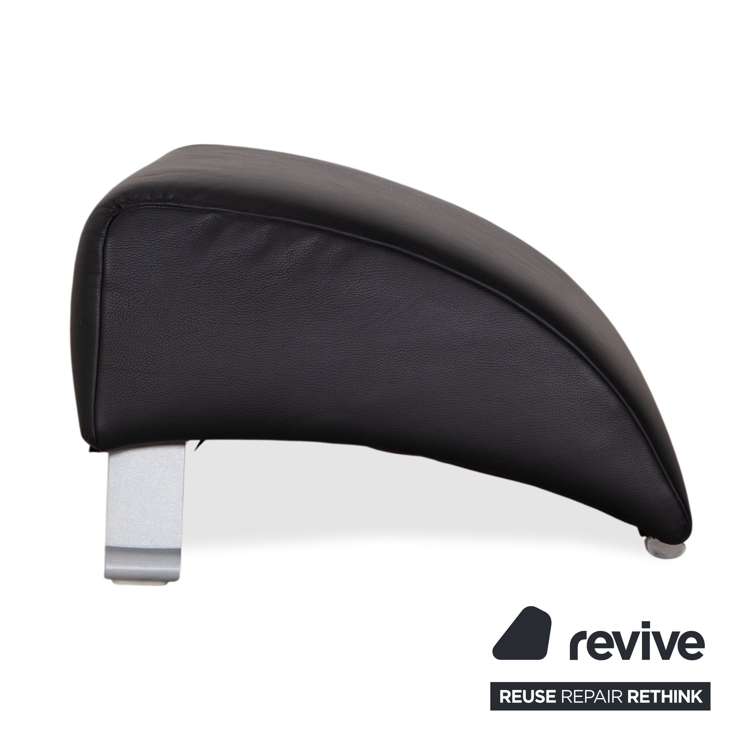 Rolf Benz 322 Leder Sessel Schwarz inkl. Hocker