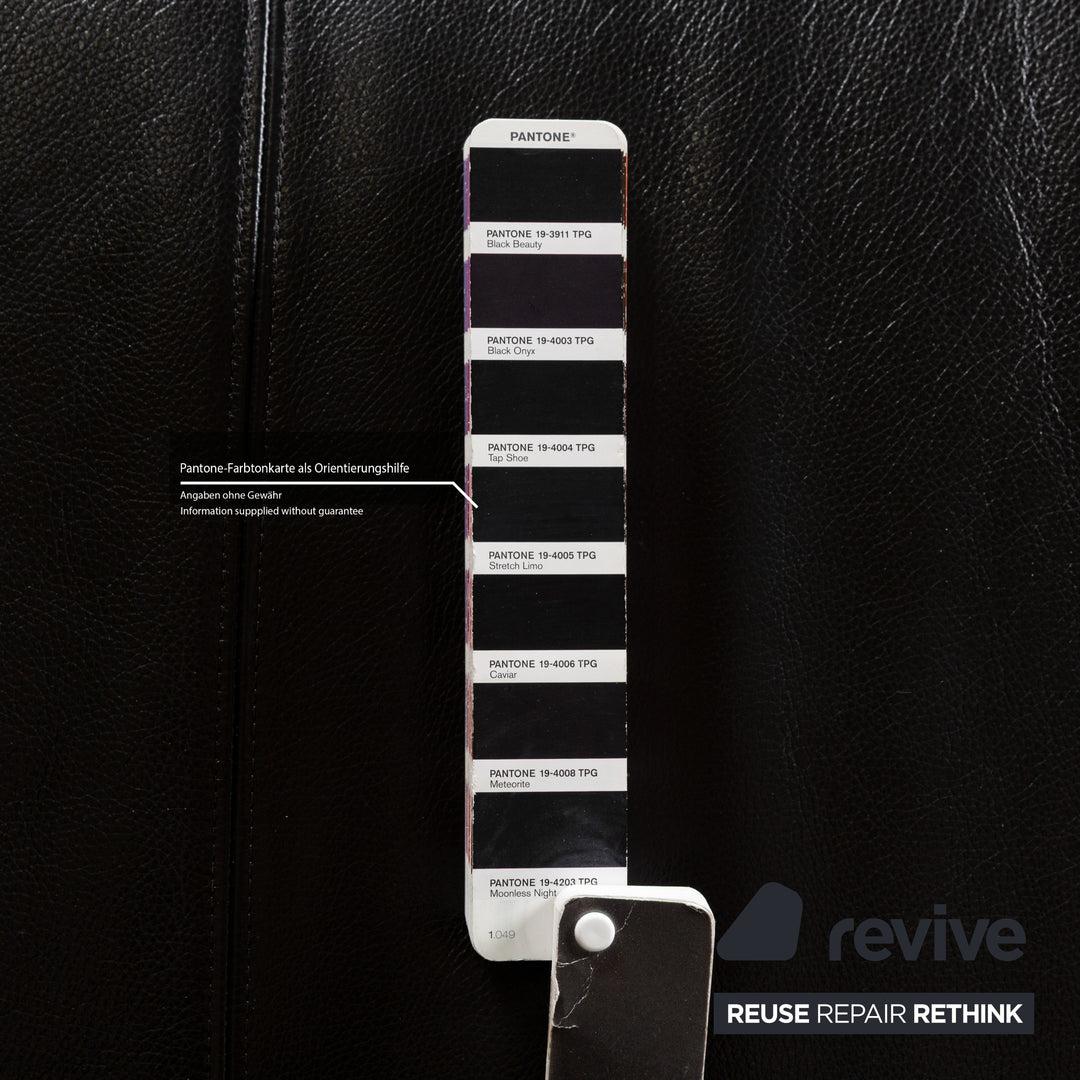 Rolf Benz 322 Leather Armchair Black