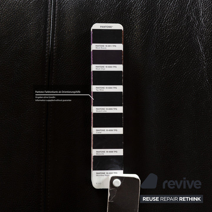 Rolf Benz 322 Leather Armchair Black