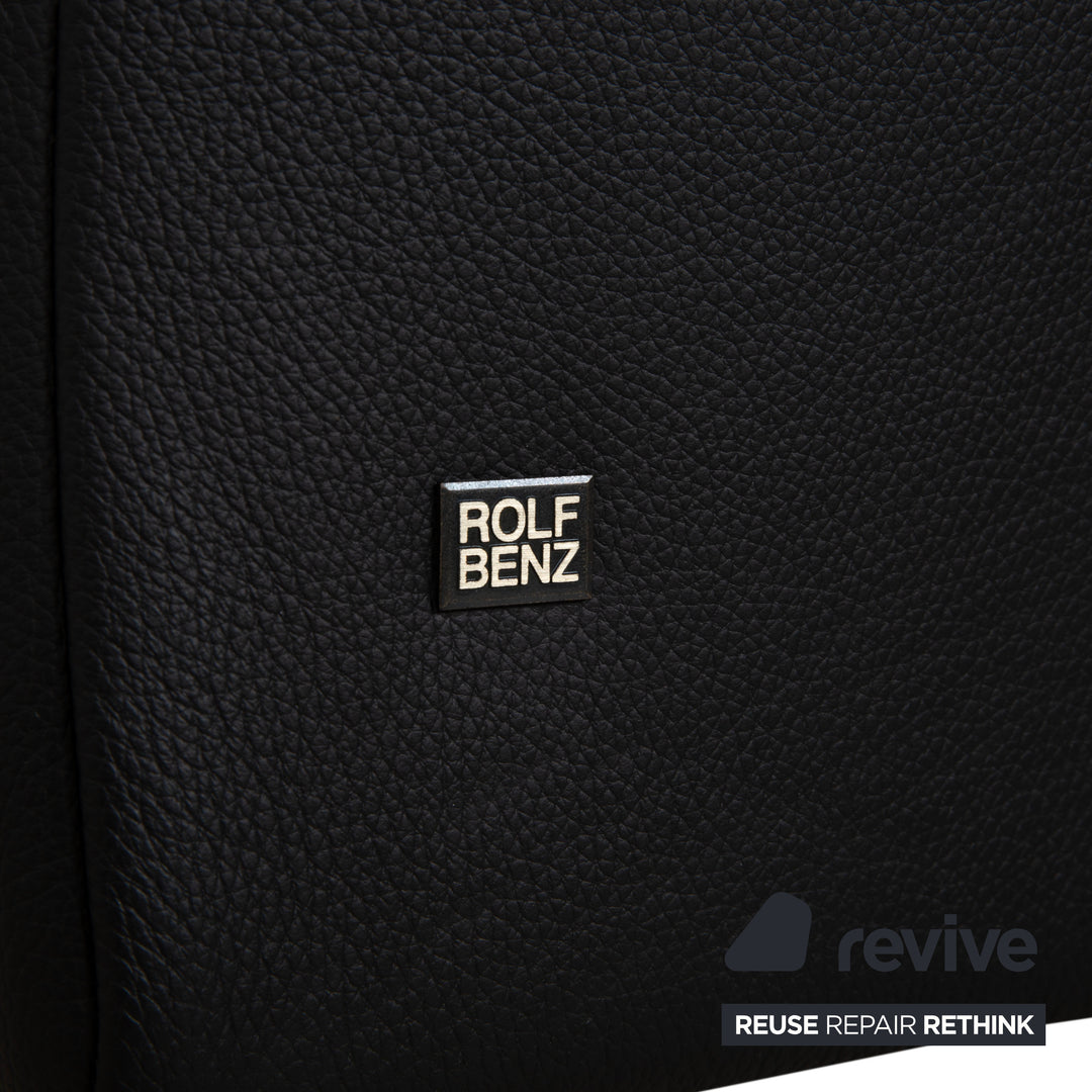 Rolf Benz 322 Leder Sessel Schwarz