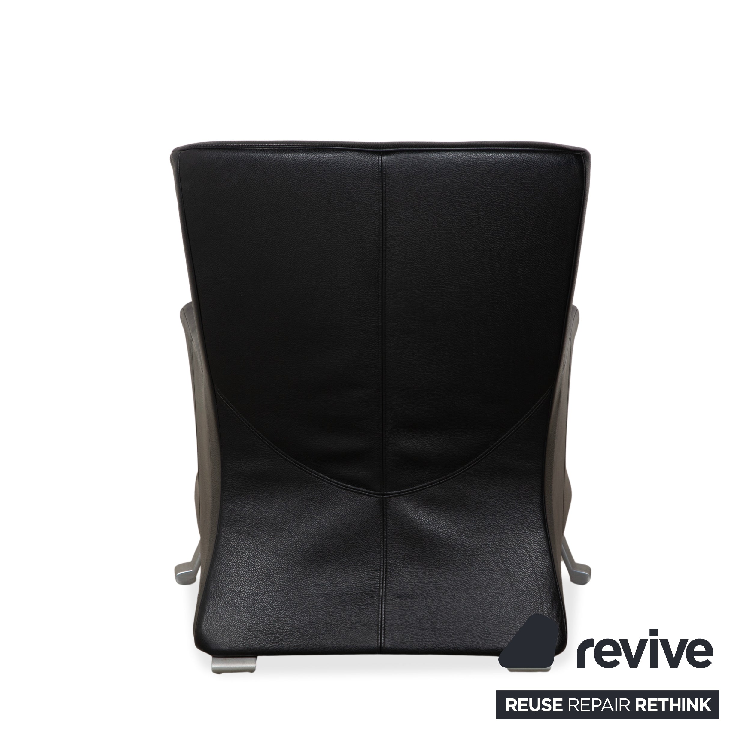 Rolf Benz 322 Leder Sessel Schwarz