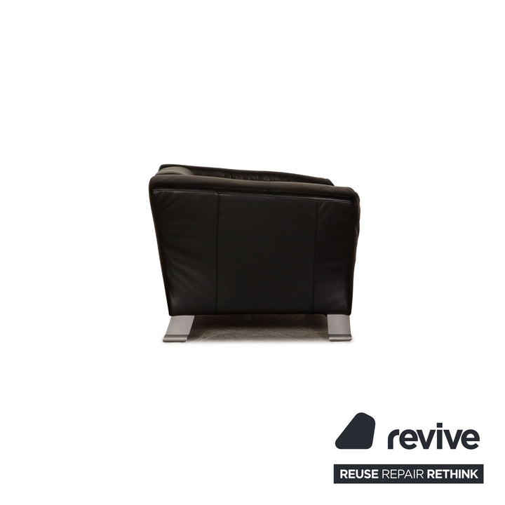 Rolf Benz 322 Leather Armchair Black