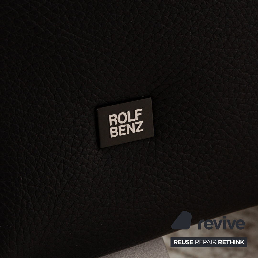 Rolf Benz 322 ensemble de canapés en cuir bleu canapé trois places deux places
