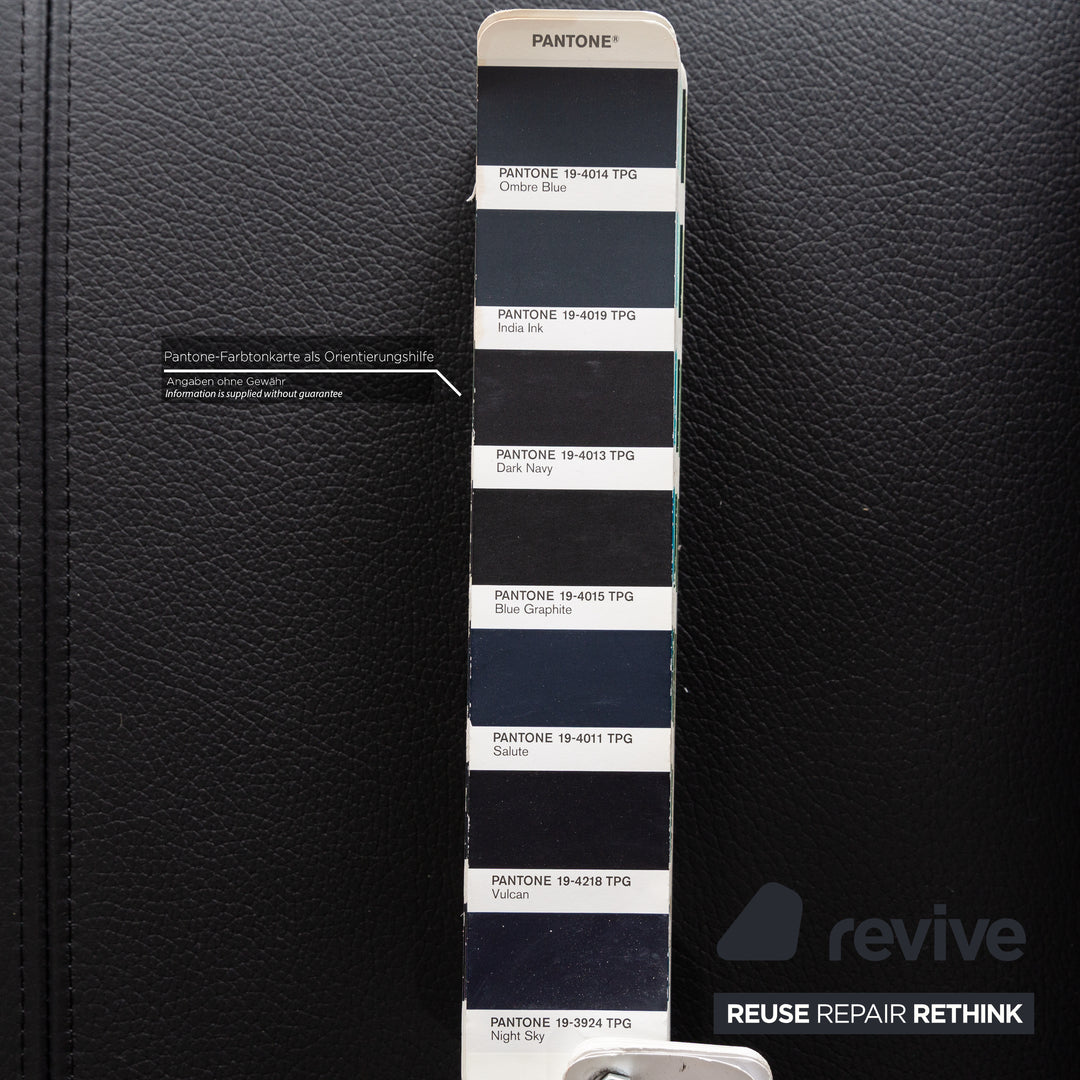 Rolf Benz 322 Leder Sofa Garnitur  Blau Dreisitzer Zweiistzer Couch