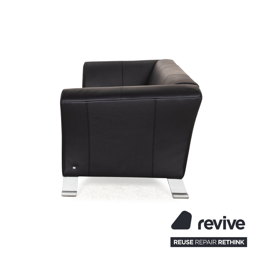 Rolf Benz 322 Leder Sofa Garnitur  Blau Dreisitzer Zweiistzer Couch