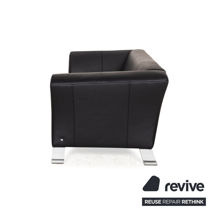 Rolf Benz 322 Leder Sofa Garnitur  Blau Dreisitzer Zweiistzer Couch