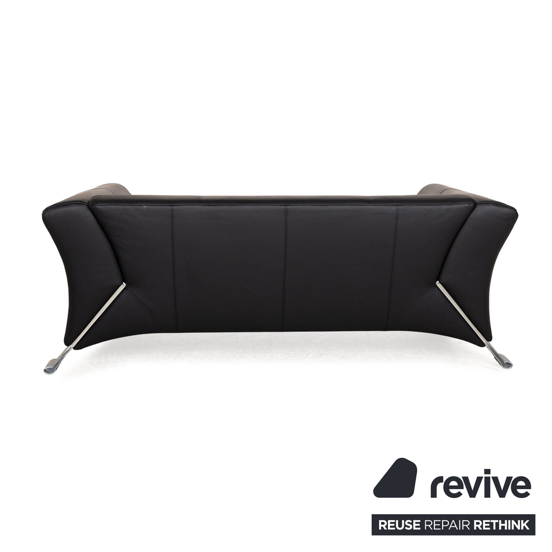 Rolf Benz 322 Leder Sofa Garnitur  Blau Dreisitzer Zweiistzer Couch