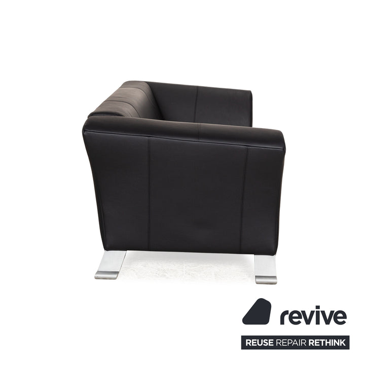 Rolf Benz 322 Leder Sofa Garnitur  Blau Dreisitzer Zweiistzer Couch