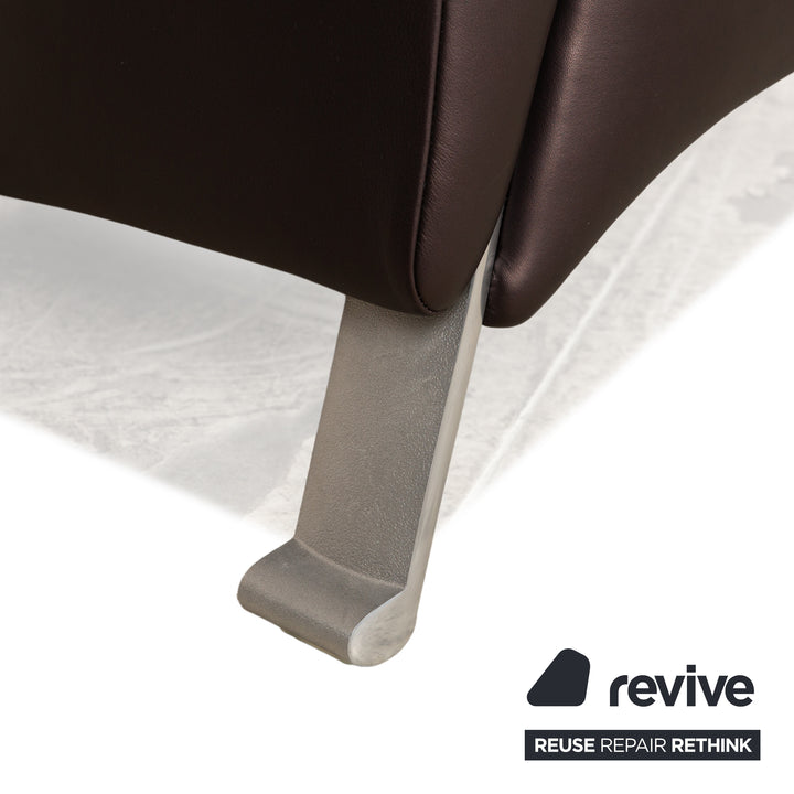 Rolf Benz 322 Leder Sofa Garnitur Braun 2x Sessel Zweisitzer Sofa Couch