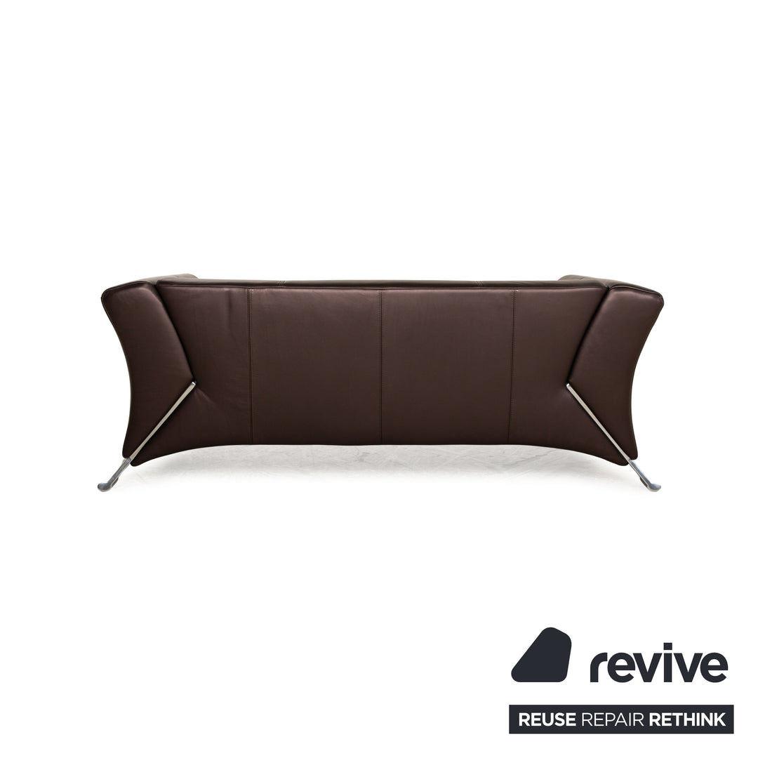Rolf Benz 322 Leder Sofa Garnitur Braun 2x Sessel Zweisitzer Sofa Couch