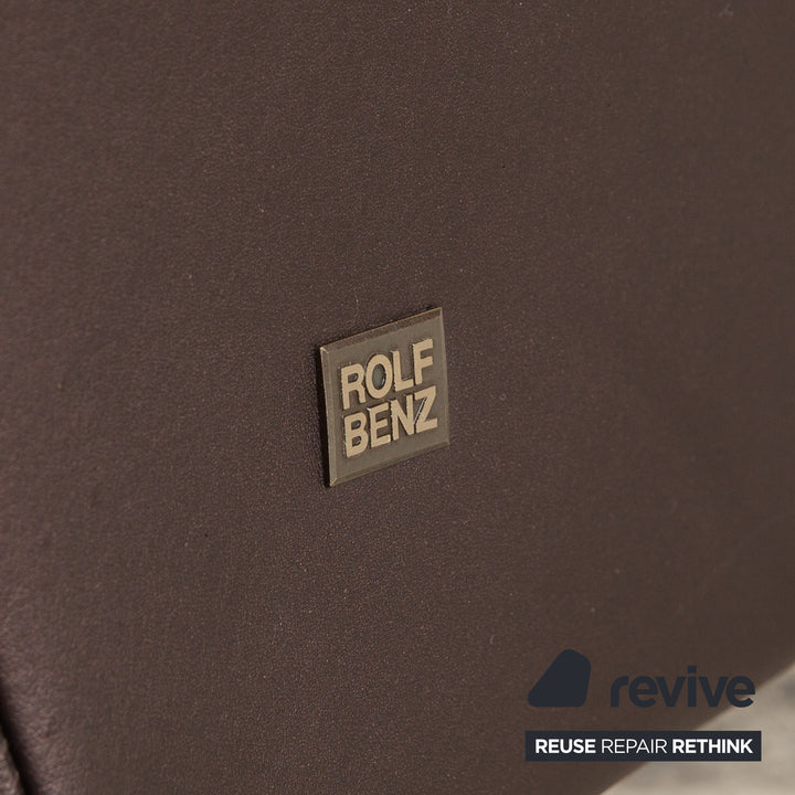 Rolf Benz 322 Leder Sofa Garnitur Braun 2x Sessel Zweisitzer Sofa Couch