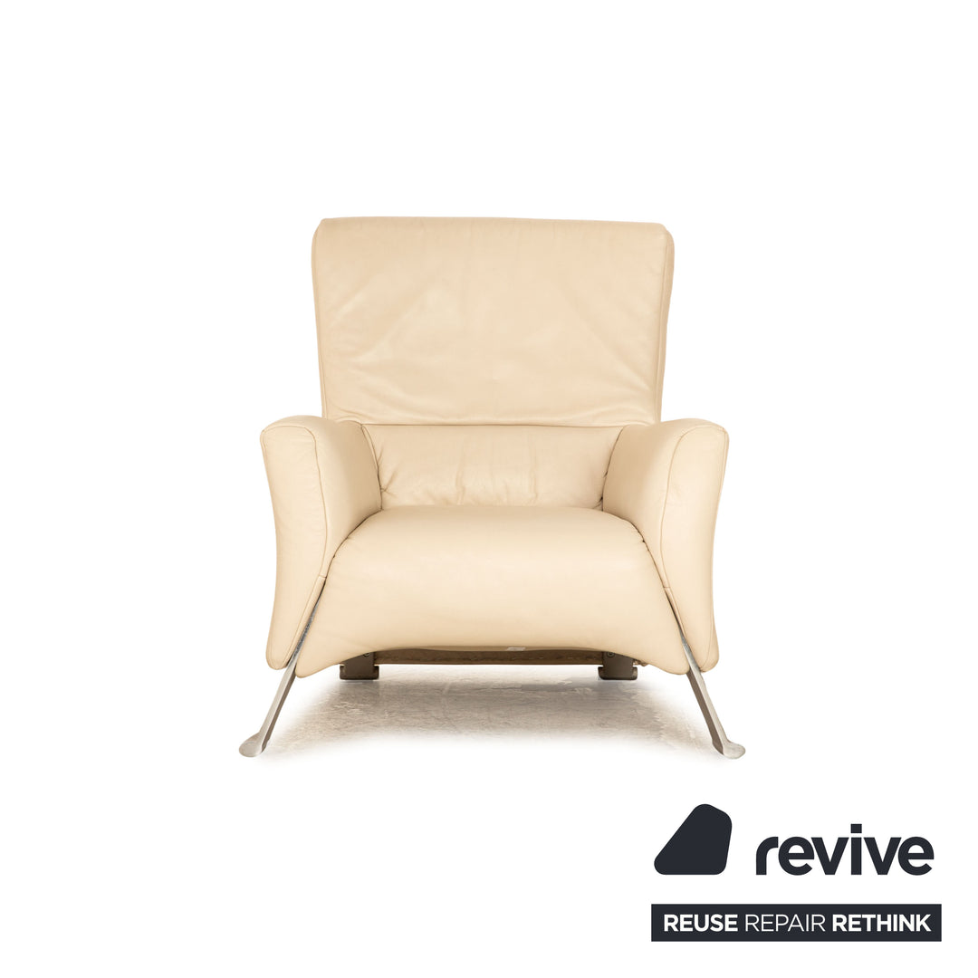 Rolf Benz 322 leather sofa set cream three-seater two-seater armchair