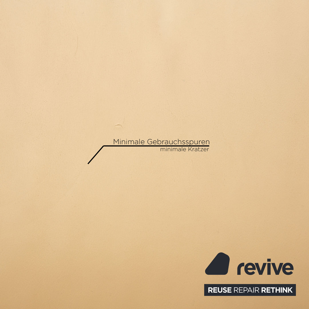 Rolf Benz 322 leather sofa set cream three-seater two-seater armchair