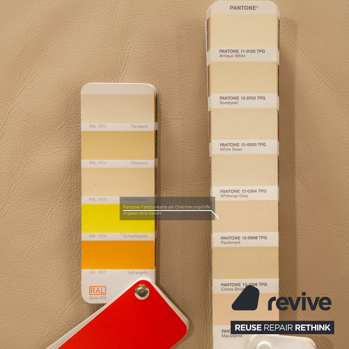 Rolf Benz 322 leather sofa set cream three-seater two-seater armchair