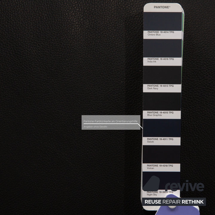 Rolf Benz 322 leather sofa set dark blue two-seater three-seater couch