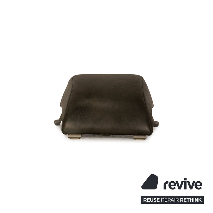 Rolf Benz 322 leather sofa set gray two-seater armchair stool couch