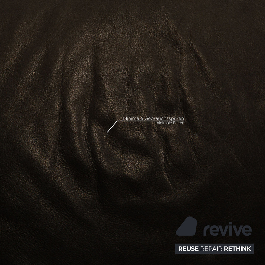 Rolf Benz 322 leather sofa set gray two-seater armchair stool couch