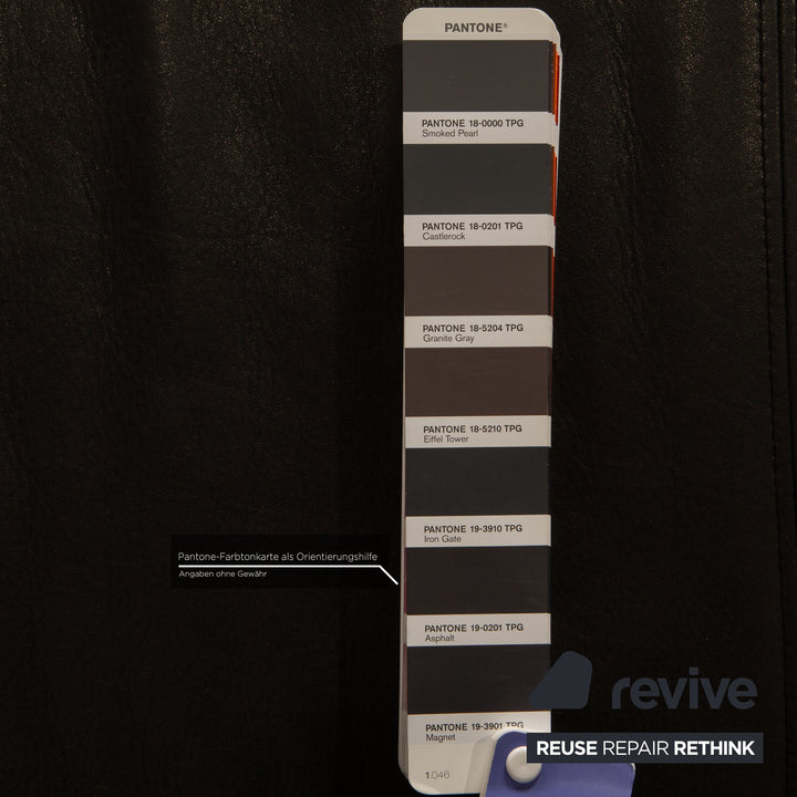 Rolf Benz 322 leather sofa set gray two-seater armchair stool couch