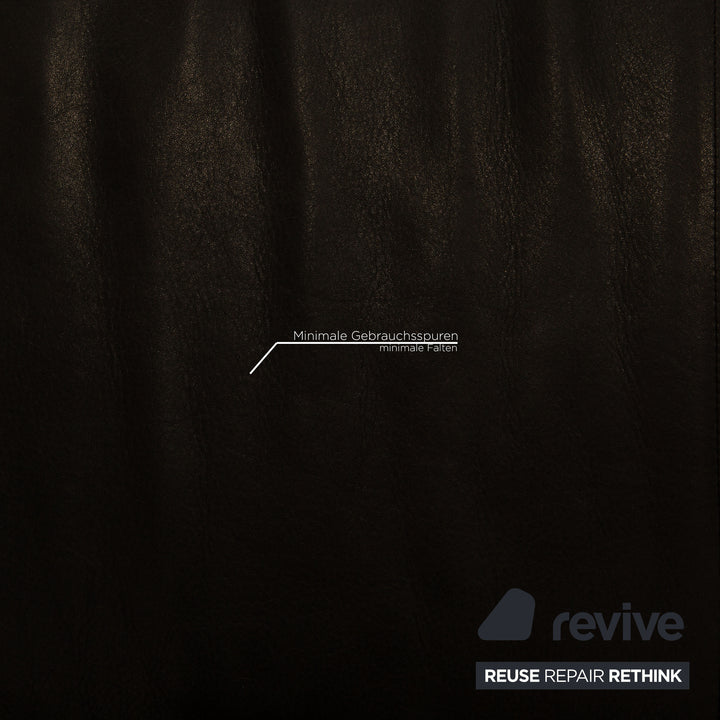 Rolf Benz 322 leather sofa set gray two-seater armchair stool couch