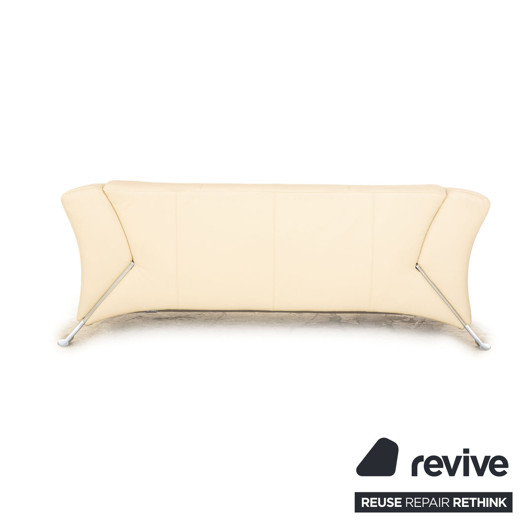 Rolf Benz 322 Leder Sofa Garnitur Zweisitzer Creme Sofa Couch