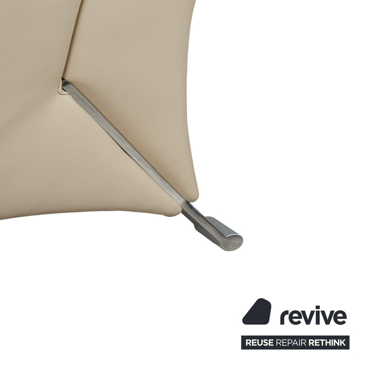 Rolf Benz 322 Leder Zweisitzer Beige Creme Sofa Couch