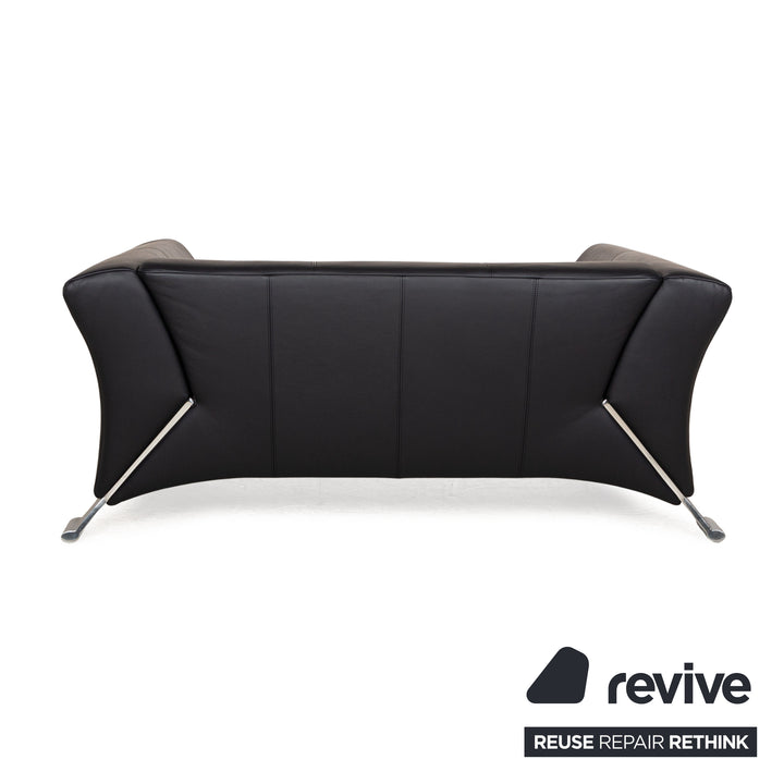Rolf Benz 322 Leder Zweisitzer Blau Sofa Couch