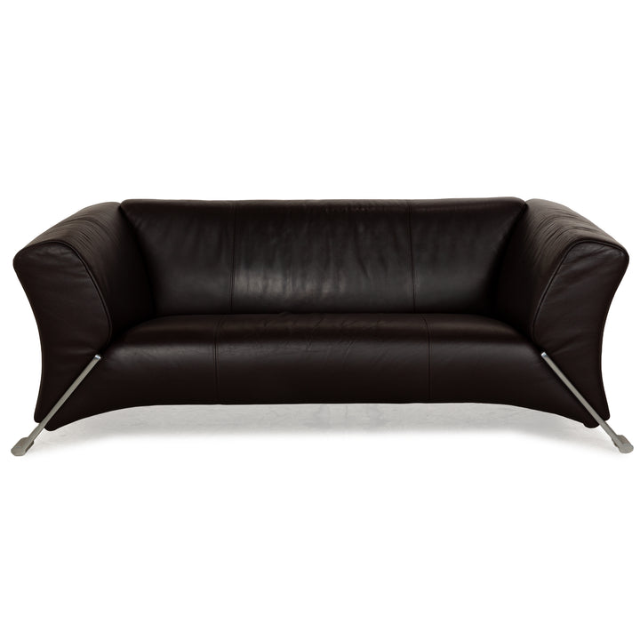 Rolf Benz 322 Leder Zweisitzer Braun Rot Sofa Couch