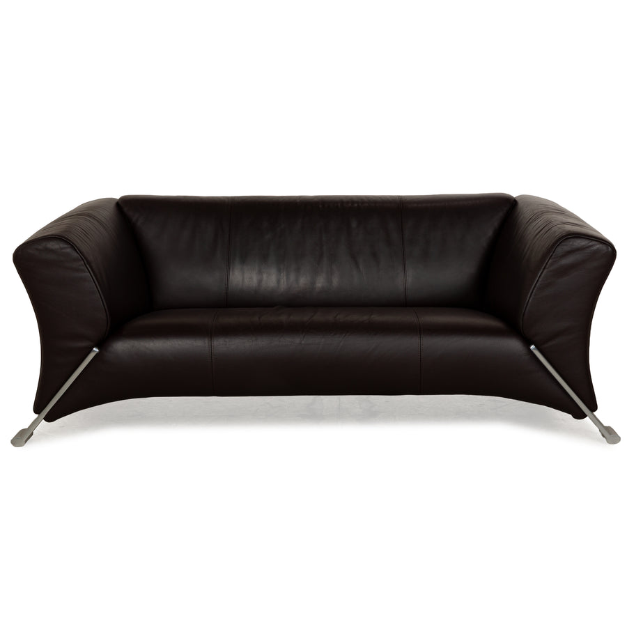 Rolf Benz 322 Leder Zweisitzer Braun Rot Sofa Couch