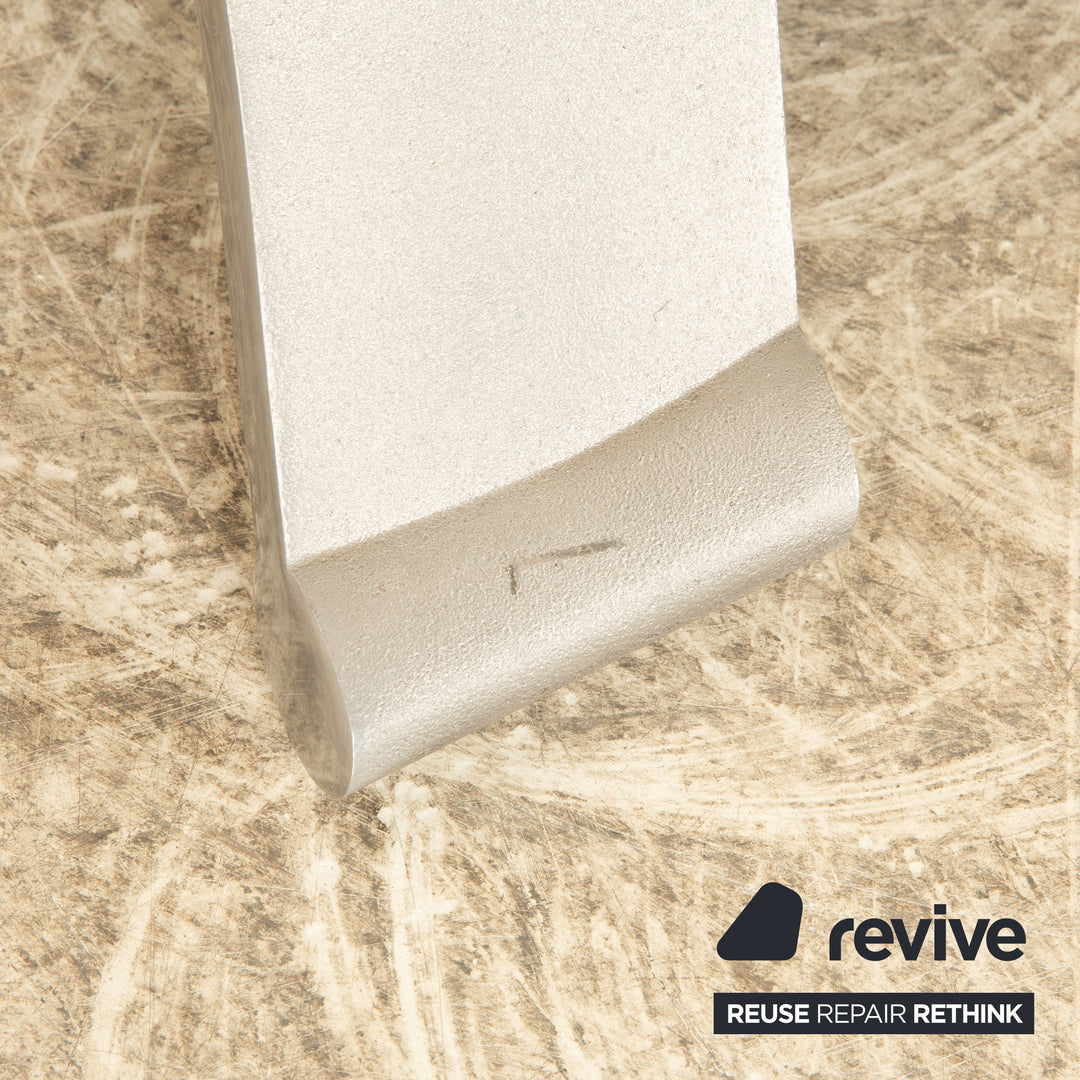 Rolf Benz 322 leather two-seater cream sofa couch