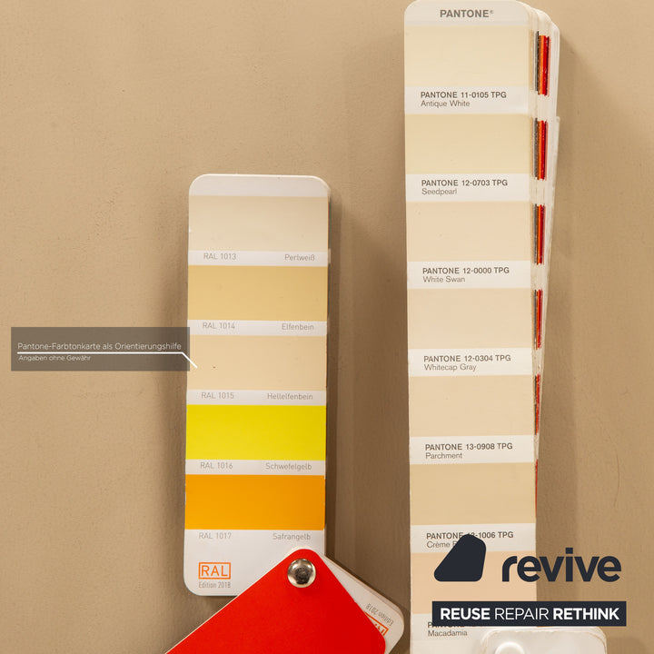 Rolf Benz 322 leather two-seater cream sofa couch