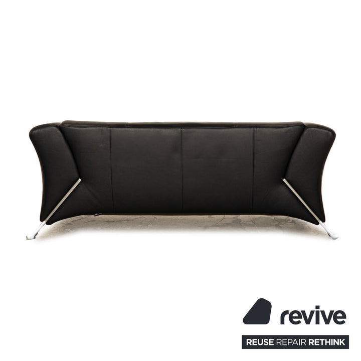 Rolf Benz 322 Leder Zweisitzer Dunkelblau Sofa Couch