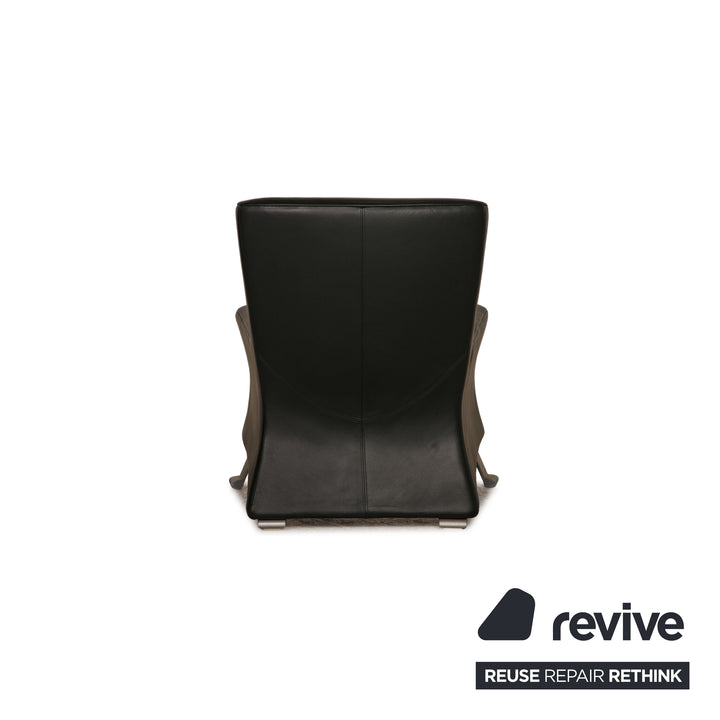 Rolf Benz 322 Fauteuil en cuir noir