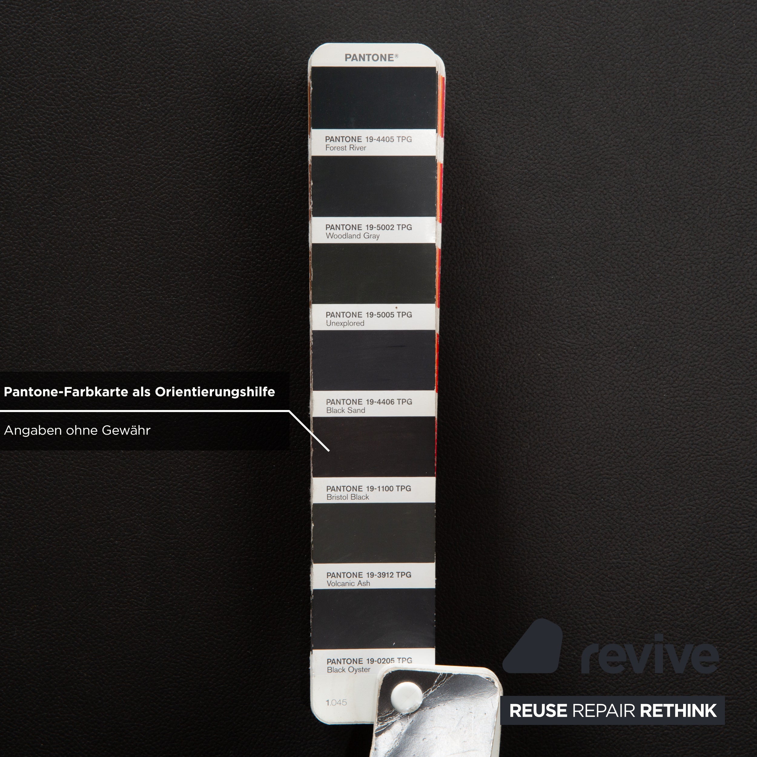 Rolf Benz 322 veganes Leder Dreisitzer Anthrazit Dunkelgrau Sofa Couch Neubezug