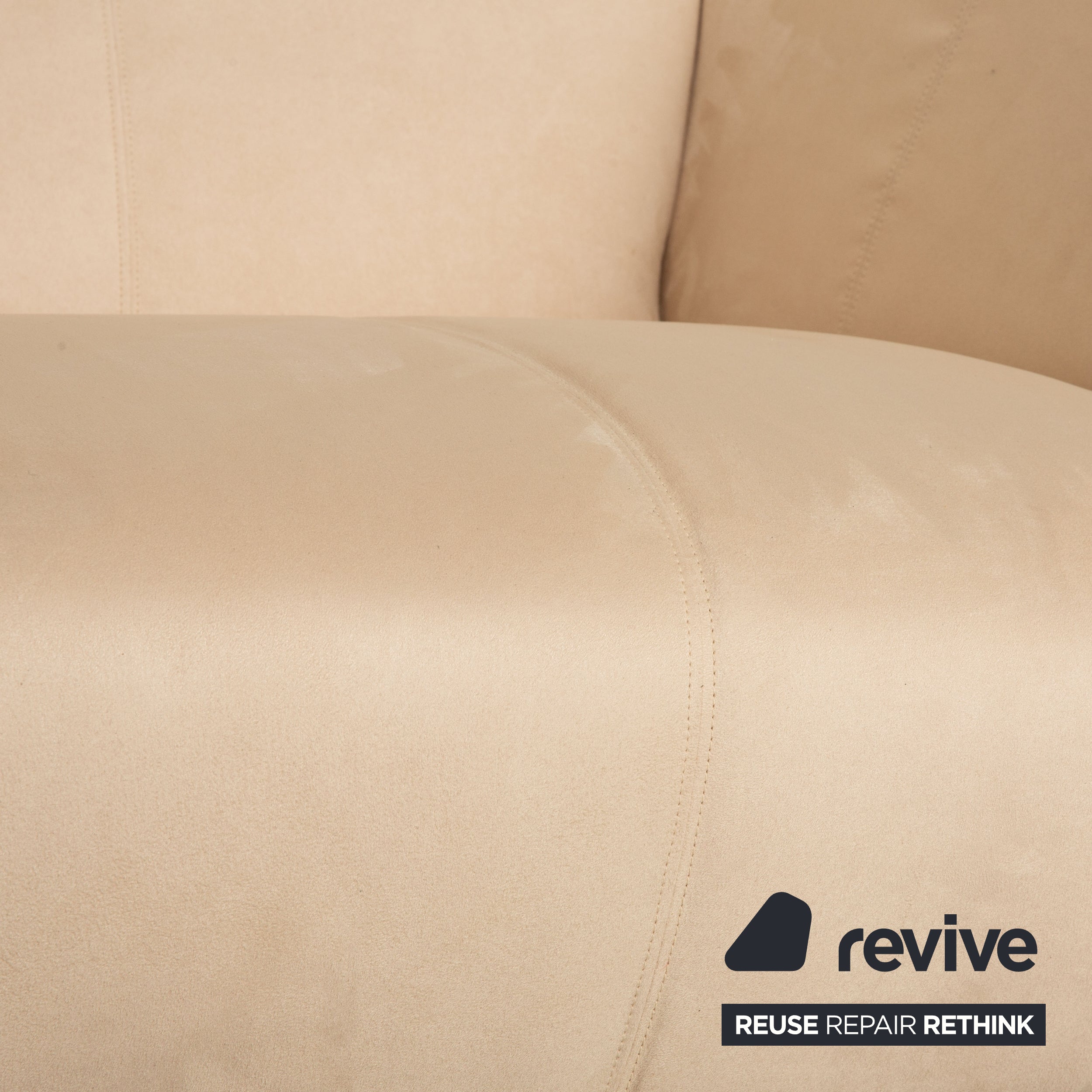 Rolf Benz 322 Stoff Sofa Creme Zweisitzer Couch Neubezug