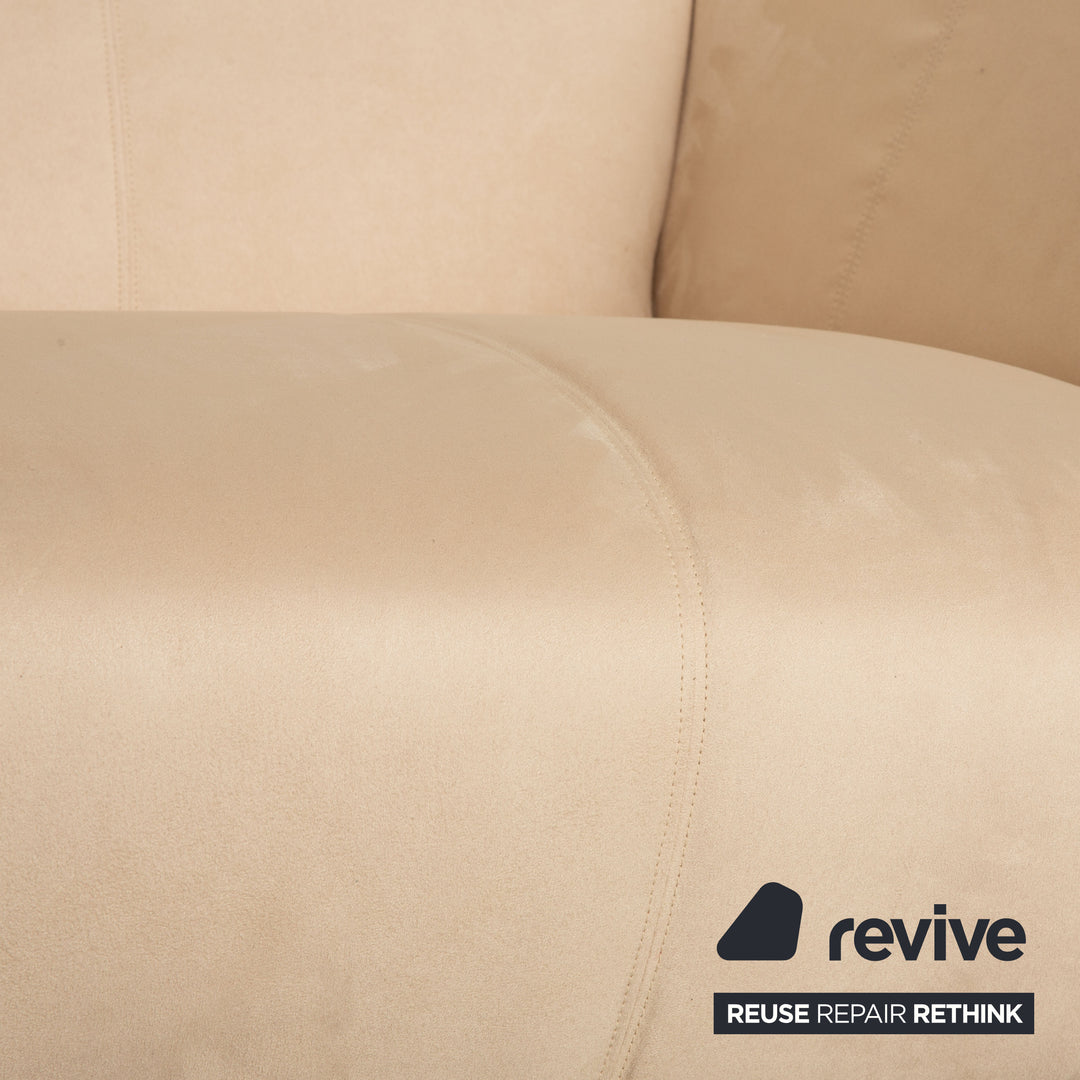 Rolf Benz 322 Stoff Sofa Creme Zweisitzer Couch Neubezug