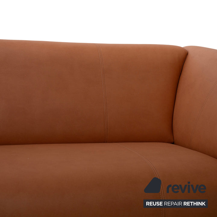 Rolf Benz 322 veganes Leder Zweisitzer Braun Cognac Sofa Couch Neubezug GAVIN 103