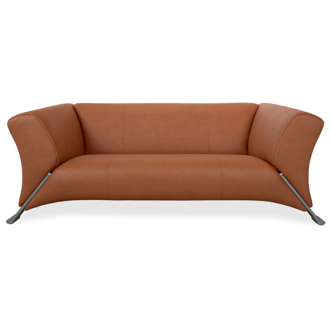 Rolf Benz 322 veganes Leder Zweisitzer Braun Cognac Sofa Couch Neubezug GAVIN 103