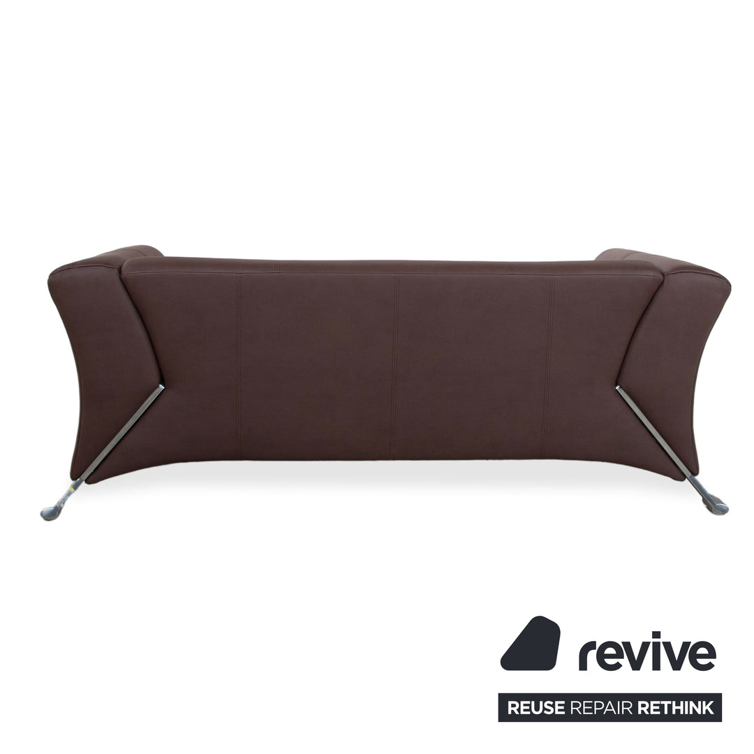Rolf Benz 322 veganes Leder Zweisitzer Mokka Braun Sofa Couch Neubezug GAVIN 105