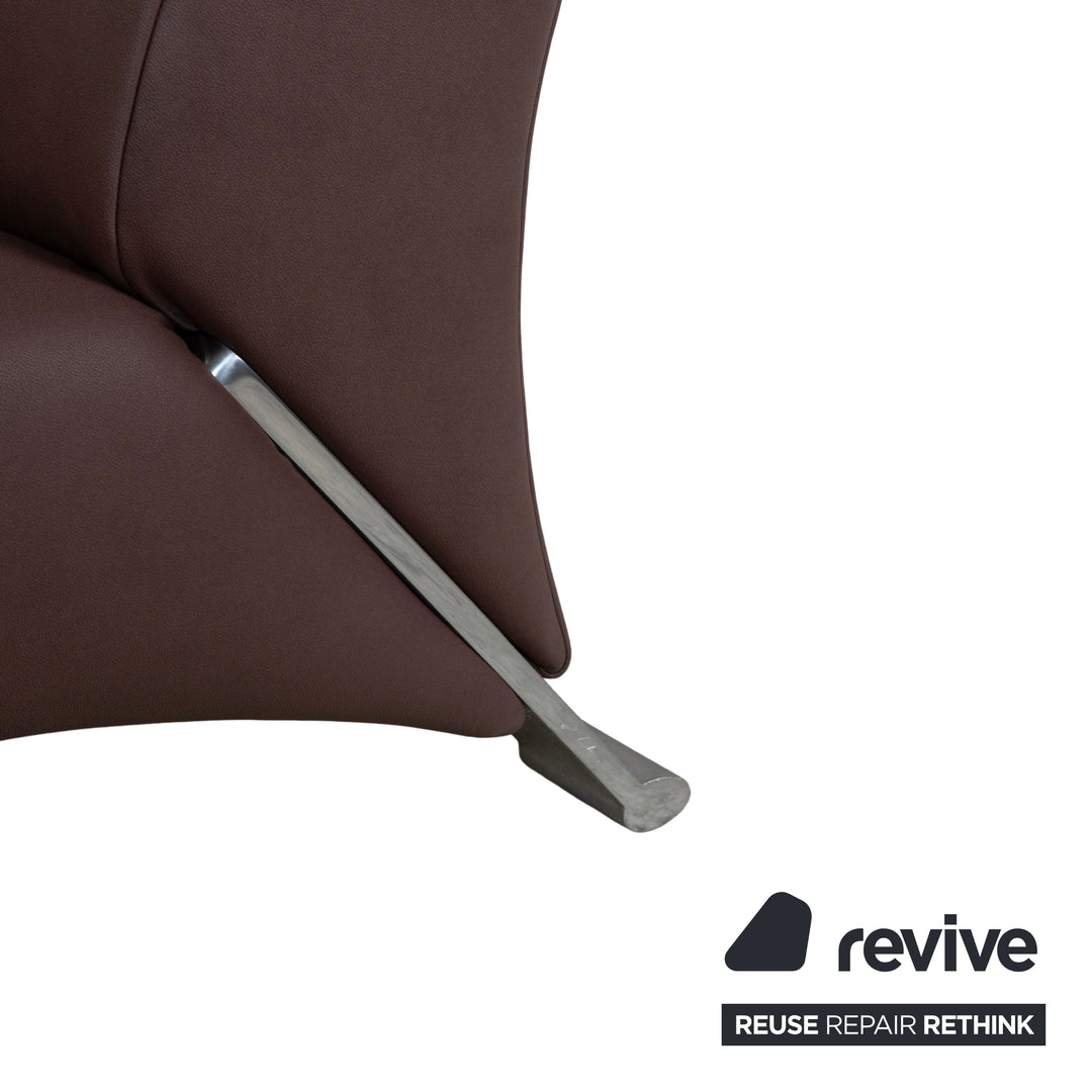 Rolf Benz 322 veganes Leder Zweisitzer Mokka Braun Sofa Couch Neubezug GAVIN 105