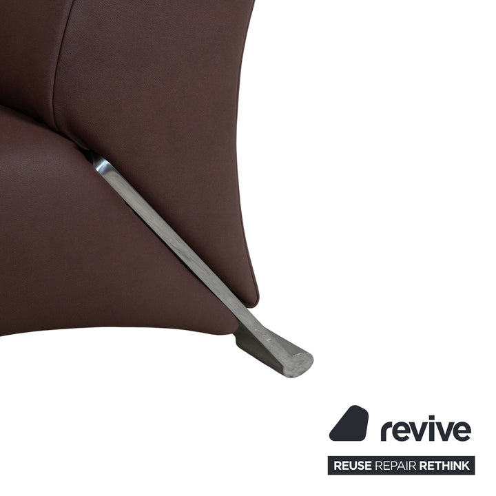 Rolf Benz 322 veganes Leder Zweisitzer Mokka Braun Sofa Couch Neubezug GAVIN 105