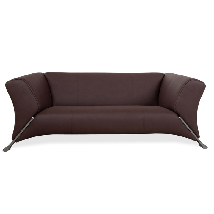 Rolf Benz 322 veganes Leder Zweisitzer Mokka Braun Sofa Couch Neubezug GAVIN 105