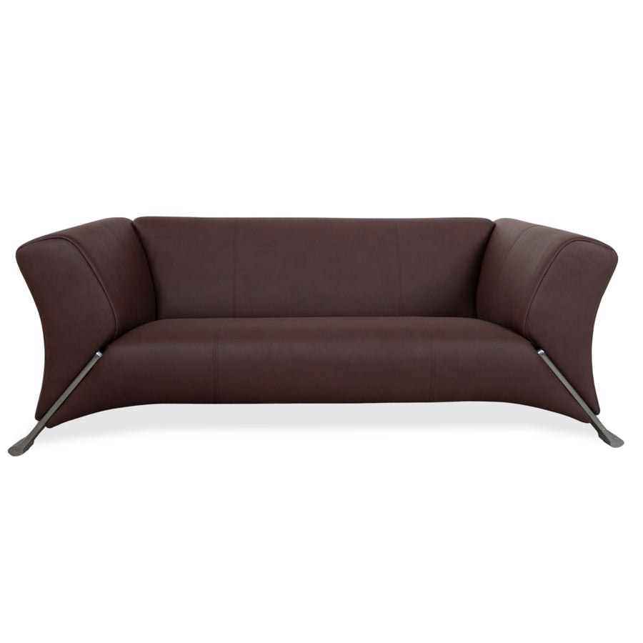 Rolf Benz 322 veganes Leder Zweisitzer Mokka Braun Sofa Couch Neubezug GAVIN 105