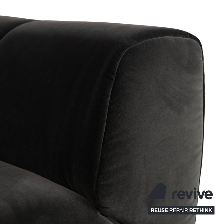 Rolf Benz 323 Stoff Dreisitzer Grau Sofa Couch